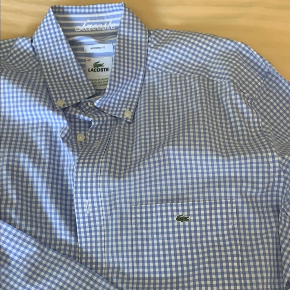 Men’s Lacoste button down shirt